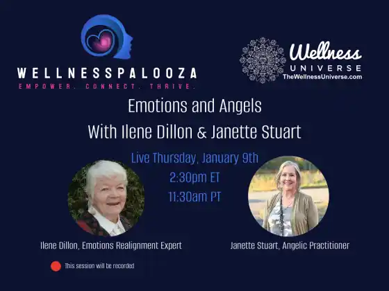 Wellnesspalooza 2025 情緒與天使與艾琳‧狄龍 (Ilene Dillon) 與珍妮特‧史都華 (Janette Stuart)